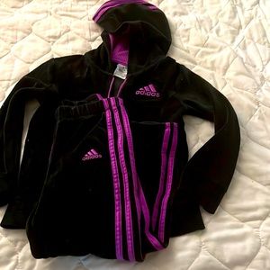 Adidas track suit girls size 6